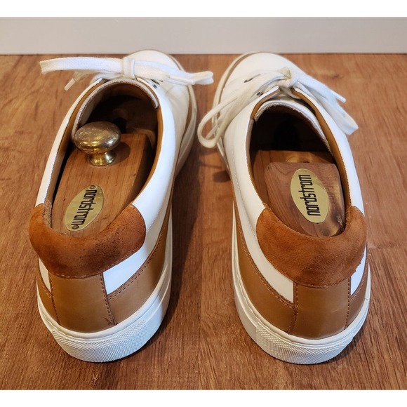 Taft White Carmel Leather Sneakers Mens US Size 9 (EU 42) Made In Spain main image 5